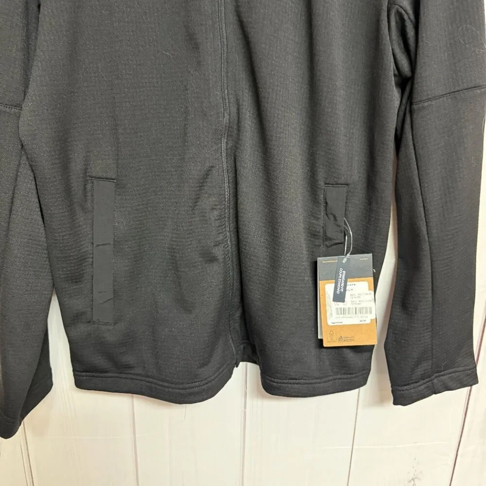 The North Face Wayroute Full Zip Jacket Mens M Black Grid Fleece NWT‎